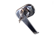 Fechadura c/ chave para barra antipânico cromada