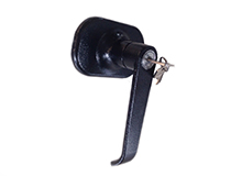 Fechadura c/ chave para barra antipânico preta